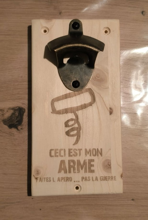 Décapsuleur en bois