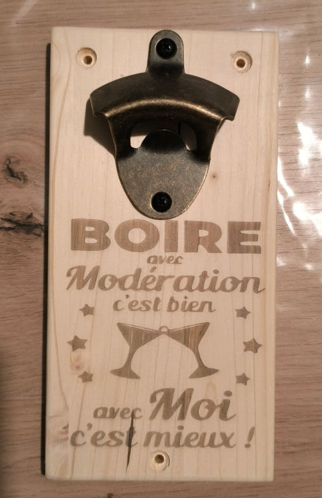 Décapsuleur en bois