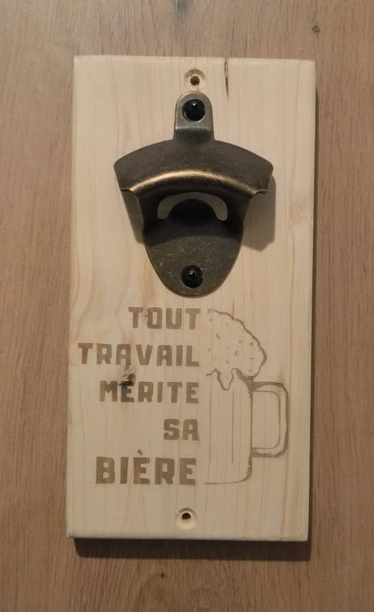 Décapsuleur en bois