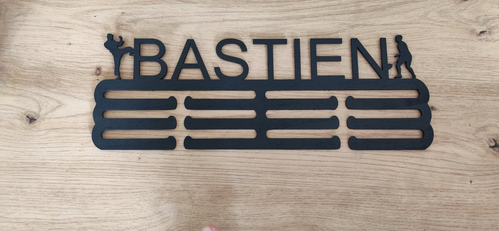 Support de médailles en bois